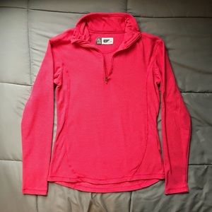 Alpine Design Pink Knitted Warmup Top Zip